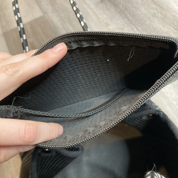 Prene Women's Black The Freddie Tote Bag Perforated Neoprene Roomy Scandi Boho - Picture 6 of 10